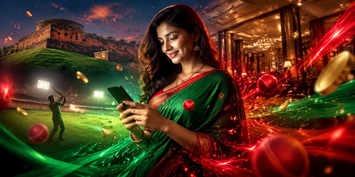 বগুড়ায় ক্রিকেট বেটিং মৌসুমে লাল-সবুজ পোশাকে ভাউচার কোড ব্যবহার করছেন একজন ব্যবহারকারী