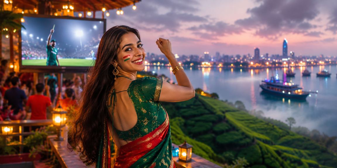 নারায়ণগঞ্জের চা বাগানের পটভূমিতে ক্রিকেট বেটিং উপভোগ