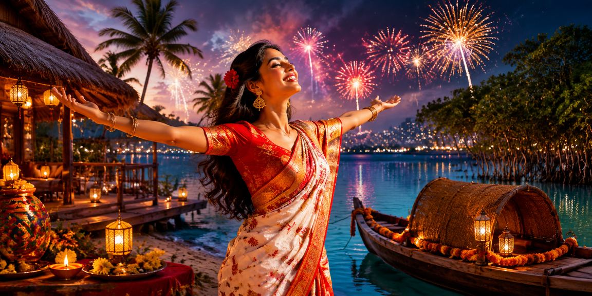 পহেলা বৈশাখ উৎসবে সুন্দরবন অঞ্চলে মোবাইল বেটিং উপভোগ করছেন একজন ব্যবহারকারী